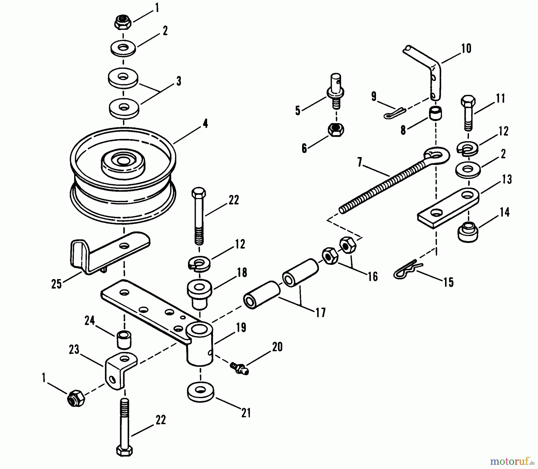 Snapper Rasenmäher für Großflächen PL71402KV - Snapper Wide-Area Walk-Behind Mower, 14 HP, Gear Drive, Loop Handle, Series 2 Deck Idler Assembly