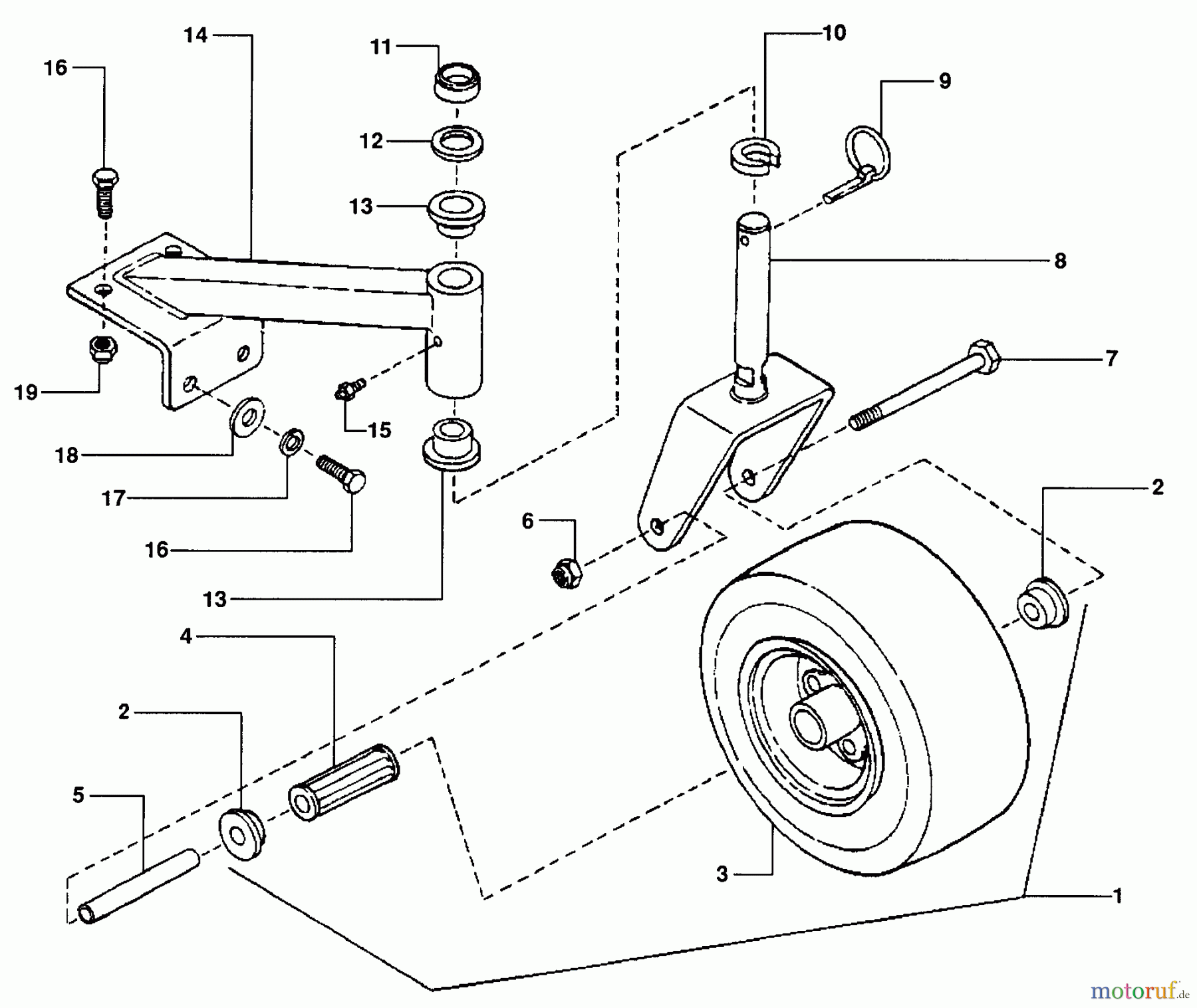 Snapper Rasenmäher für Großflächen PL7H1804BVE (80719) - Snapper Wide-Area Walk-Behind Mower, 18 HP, Hydro Drive, Loop Handle, Series 4 Caster Wheel & Tire Assembly