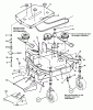 Snapper SPE150KH - Wide-Area Walk-Behind Mower, 15 HP, Express, Gear Drive, Series 0 Ersatzteile 36" MOWER DECK ASSEMBLY