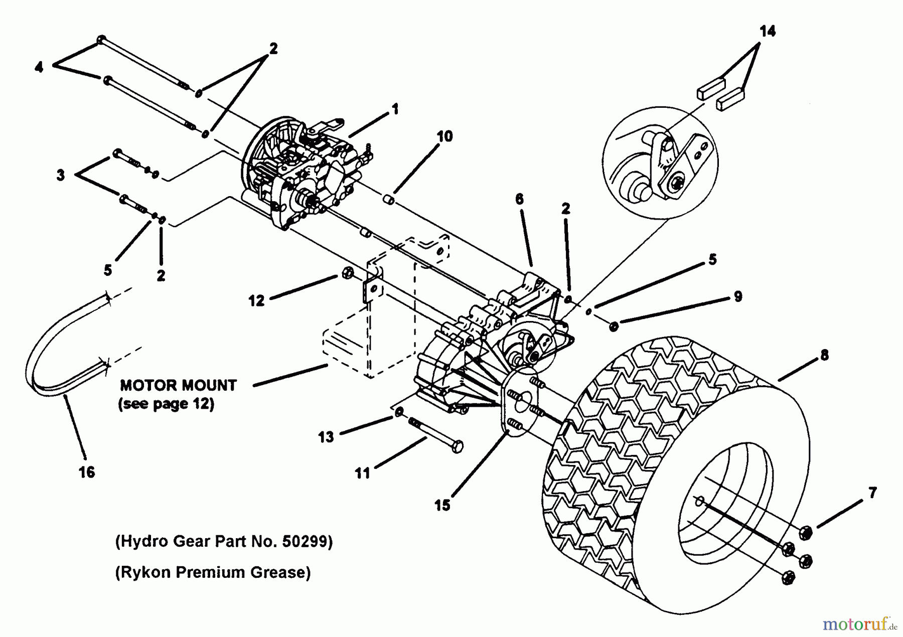 Snapper Nullwendekreismäher, Zero-Turn Z1202B (80183) - Snapper 12 HP Zero-Turn Mower, Hydro Drive, ZTR Series 2 Hydrostat/Gearbox Assembly