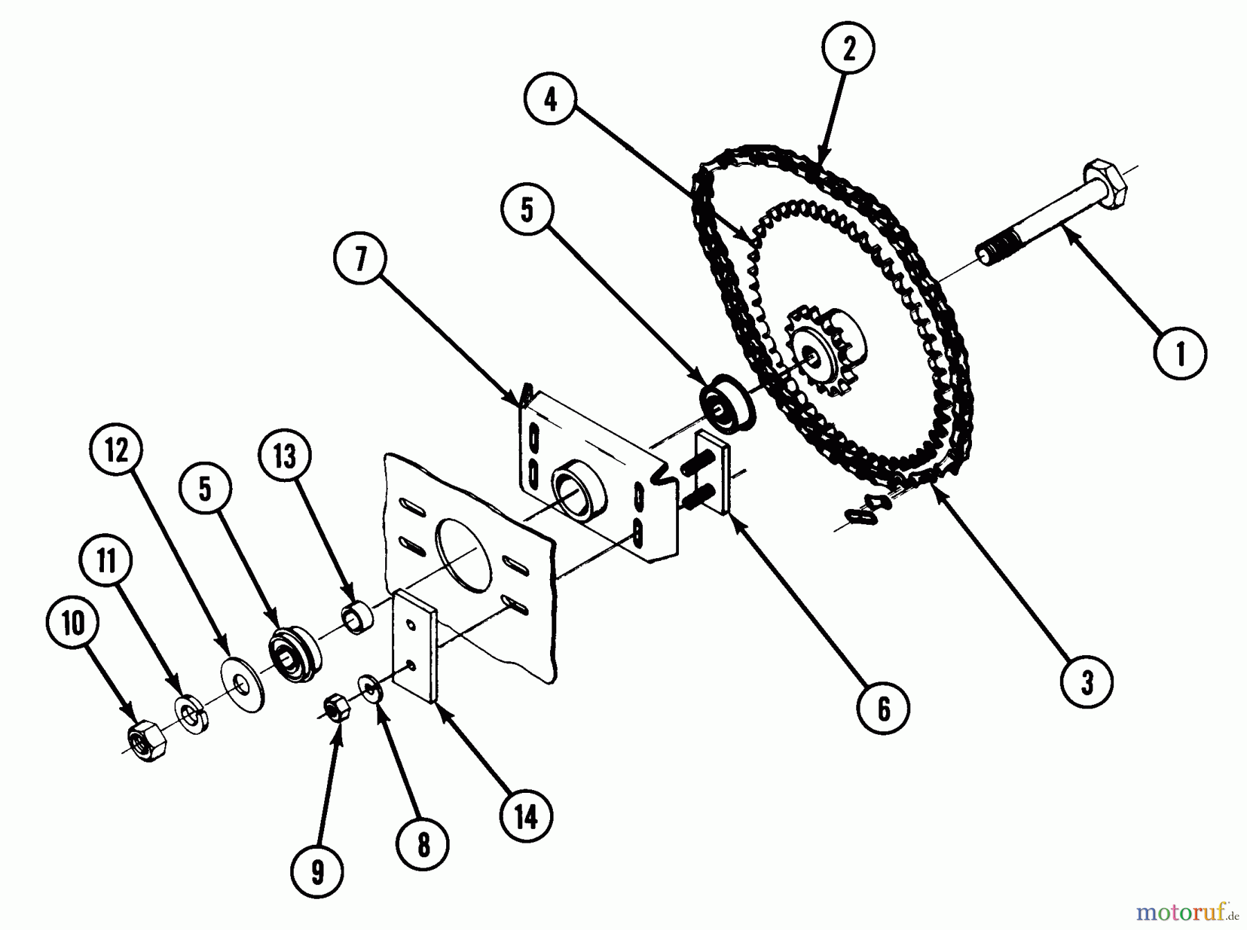 Snapper Nullwendekreismäher, Zero-Turn Z1801K (82130) - Snapper 18 HP Zero-Turn Mower, Chain Drive, ZTR Series 1 Jack Shaft Parts