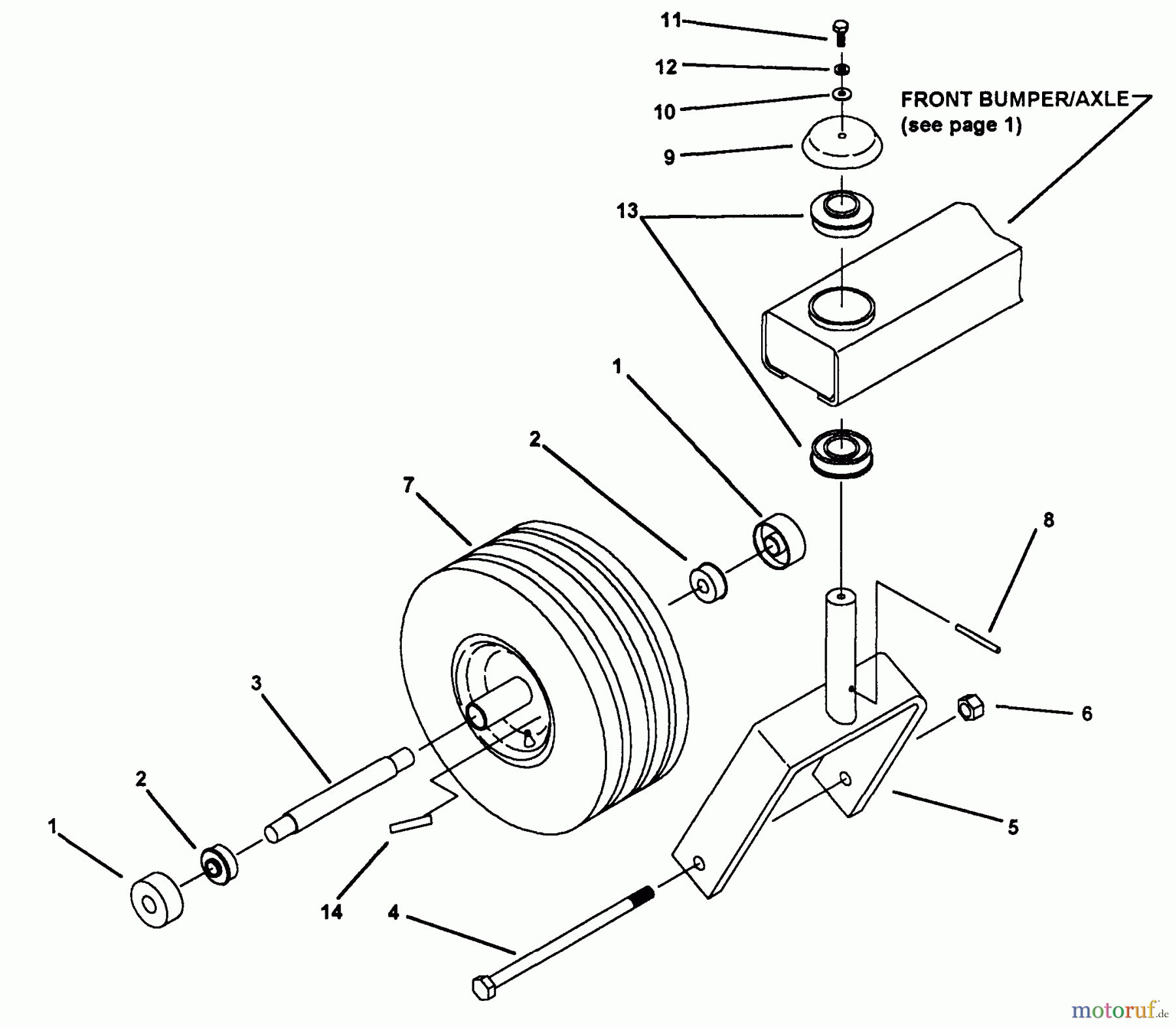 Snapper Nullwendekreismäher, Zero-Turn Z1804K (80708) - Snapper 18 HP Zero-Turn Mower, Hydro Drive, ZTR Series 4 Caster Wheel Assembly
