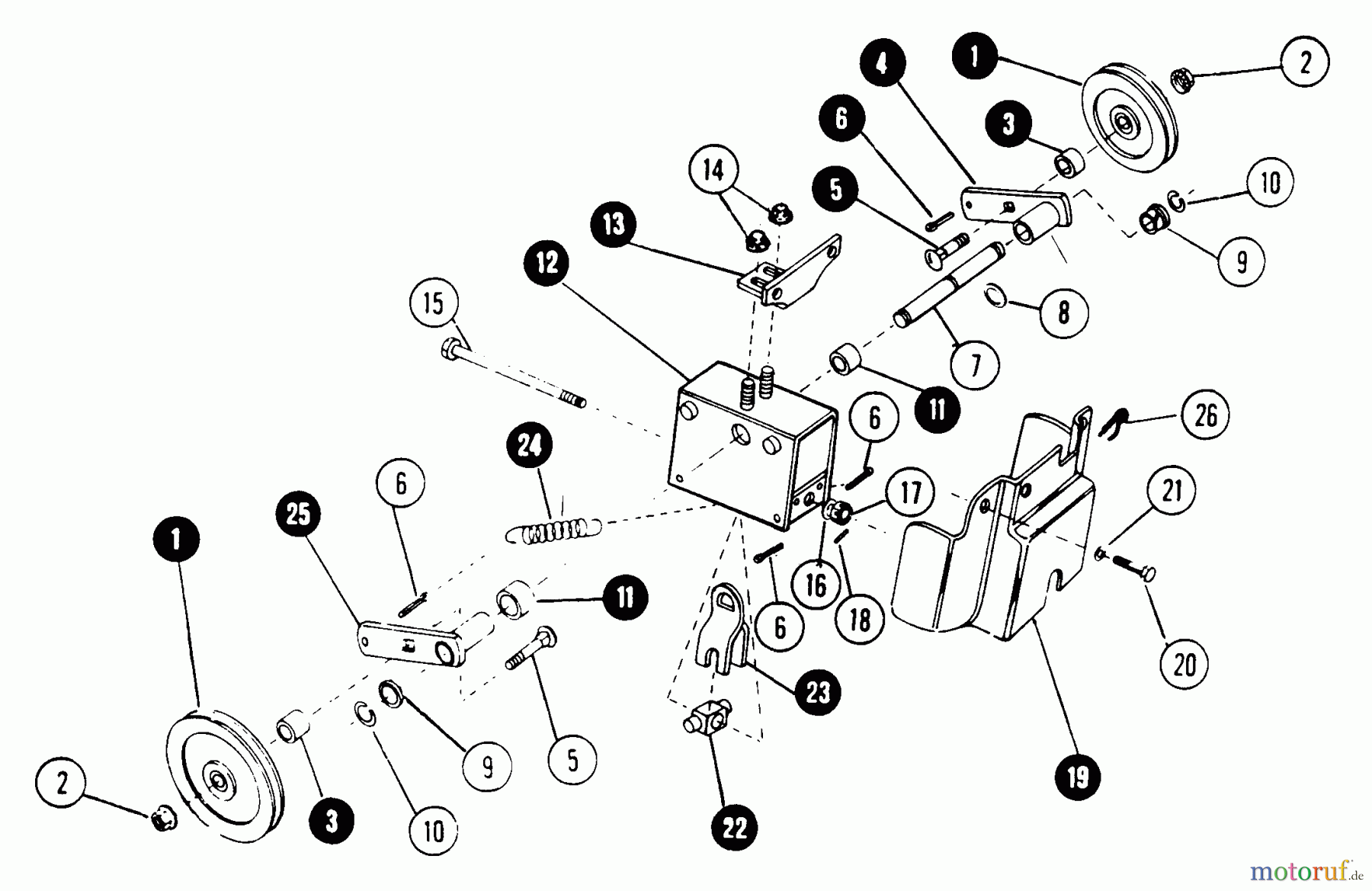 Snapper Rasen- und Gartentraktoren 1600A (80124) - Snapper 16 HP Garden Tractor, Gear Drive, MF Series Implement (Mule) Drive - Accessory