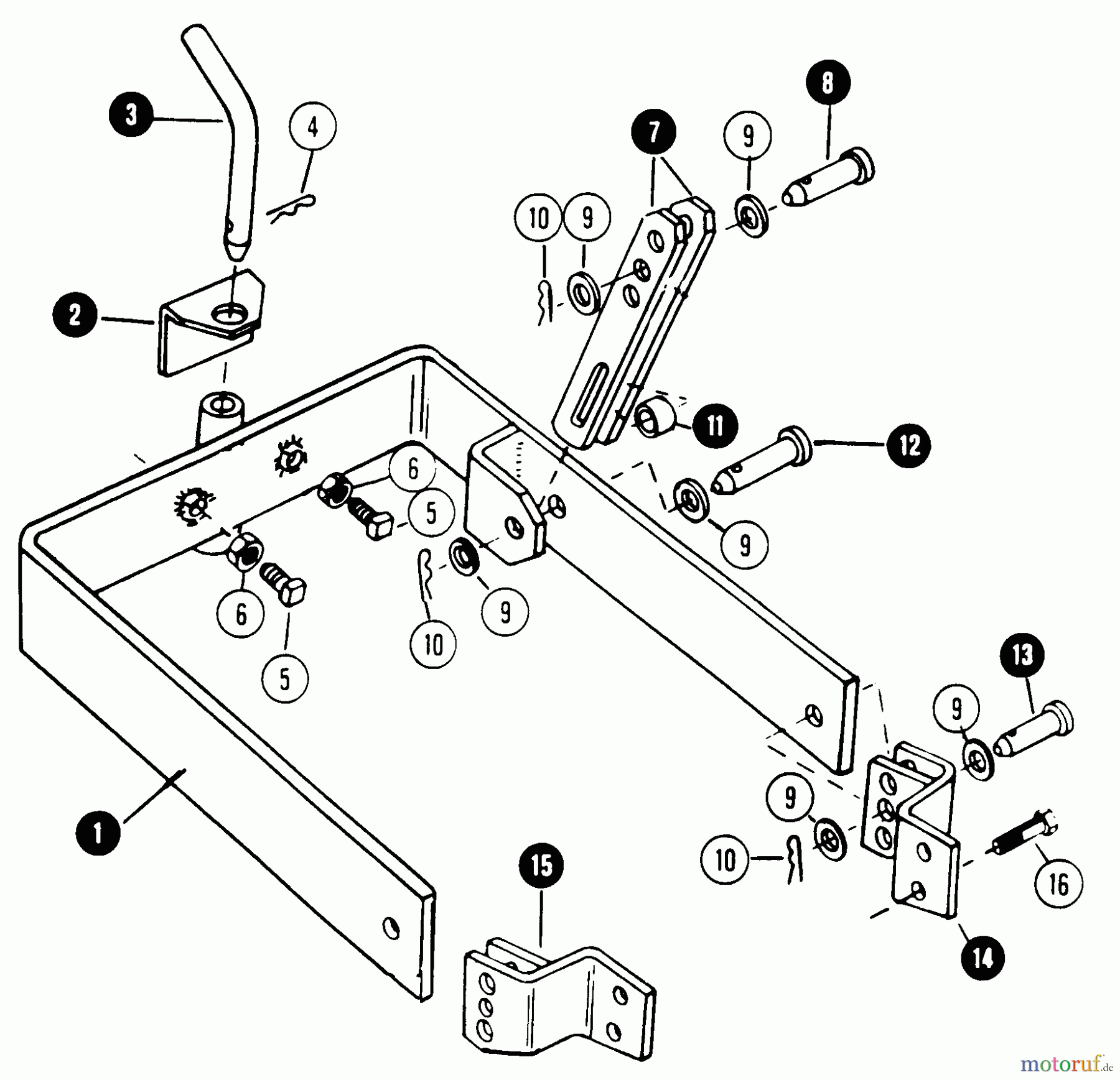 Snapper Rasen- und Gartentraktoren 1600A (80124) - Snapper 16 HP Garden Tractor, Gear Drive, MF Series Implement Sleeve Hitch - 1600A