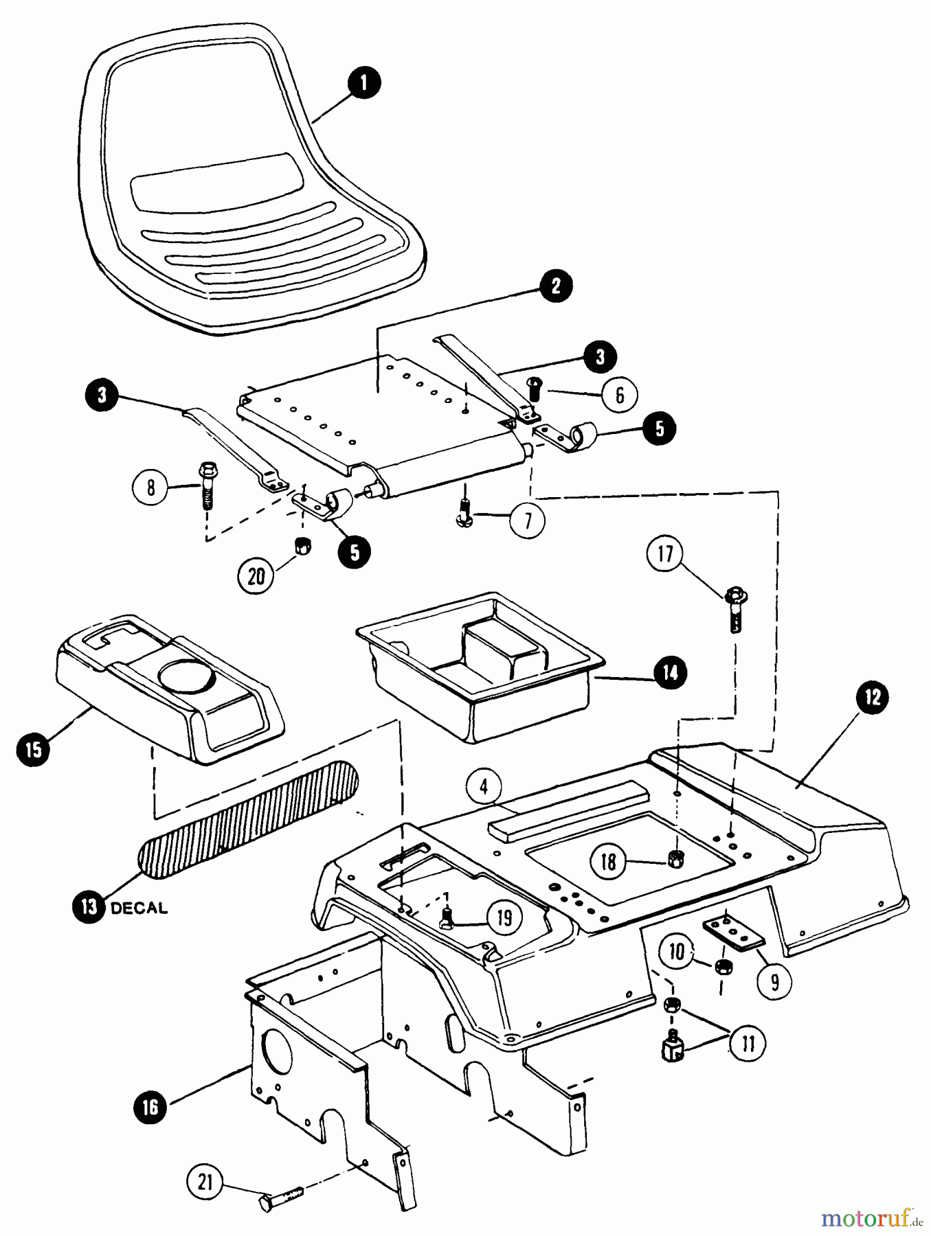 Snapper Rasen- und Gartentraktoren 1600A (80124) - Snapper 16 HP Garden Tractor, Gear Drive, MF Series Seat, Rear Fender