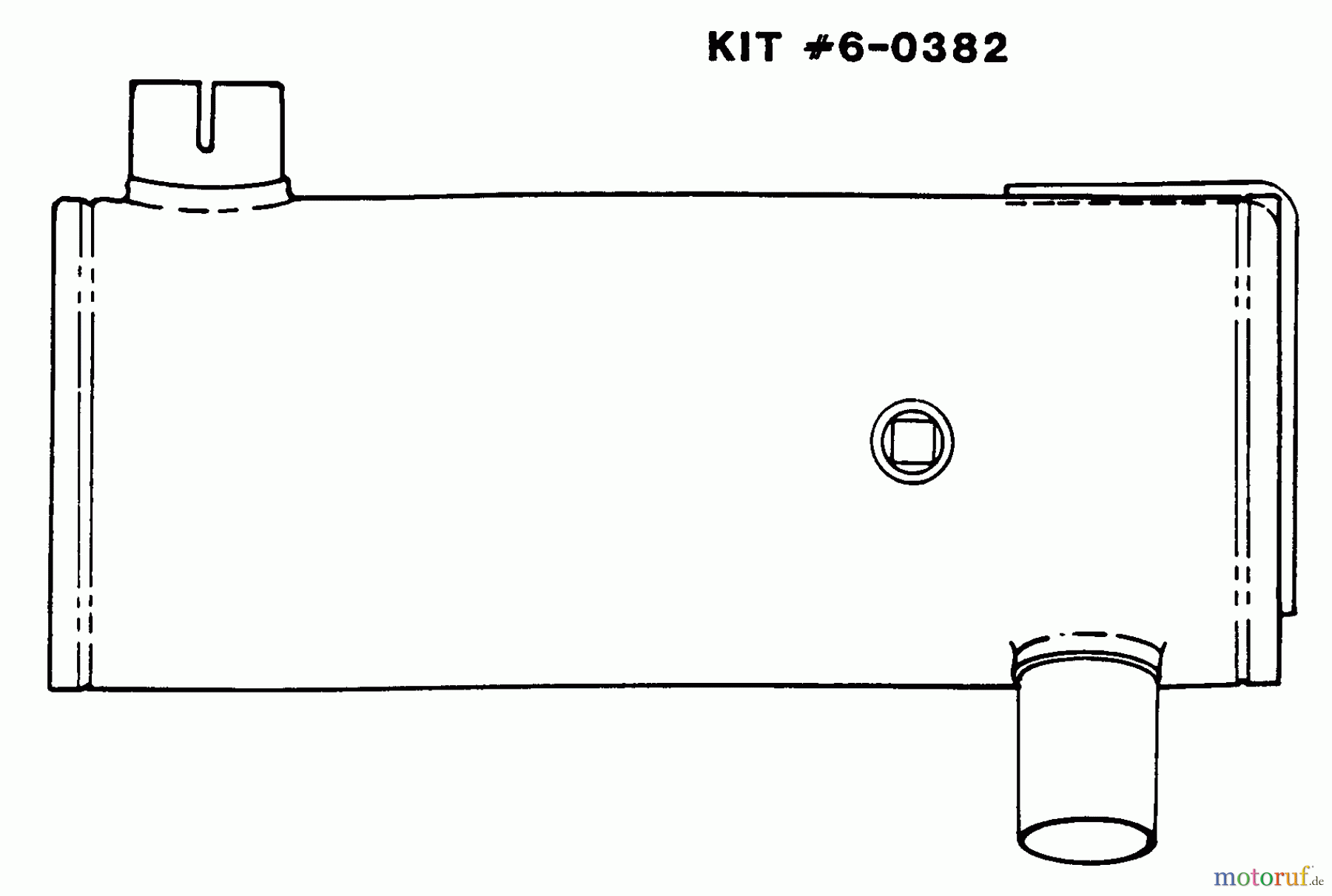  Snapper Rasen- und Gartentraktoren 1600A (80124) - Snapper 16 HP Garden Tractor, Gear Drive, MF Series Spark Arrestor Muffler - Accessory