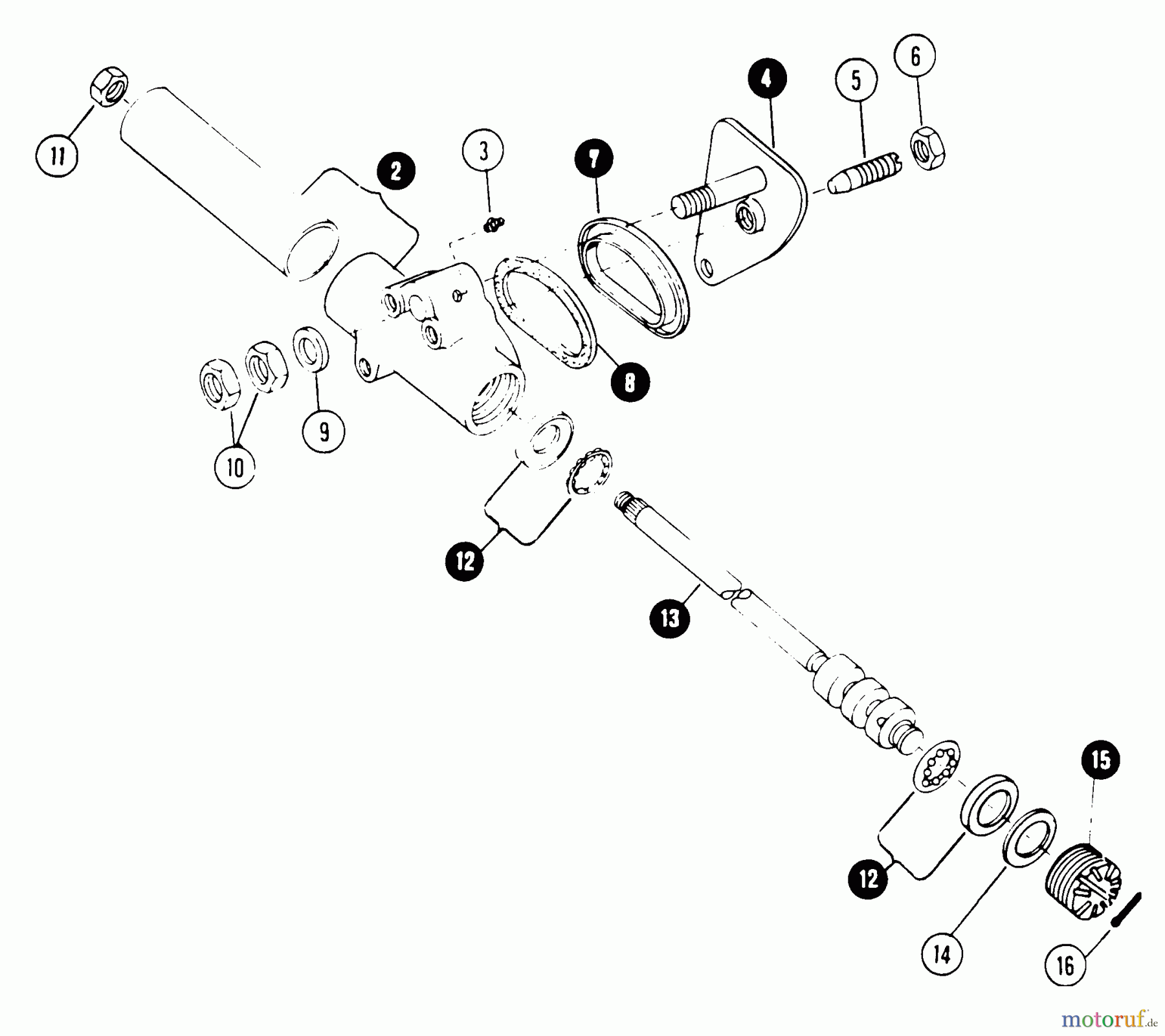 Snapper Rasen- und Gartentraktoren 1600A (80124) - Snapper 16 HP Garden Tractor, Gear Drive, MF Series Steering Gear