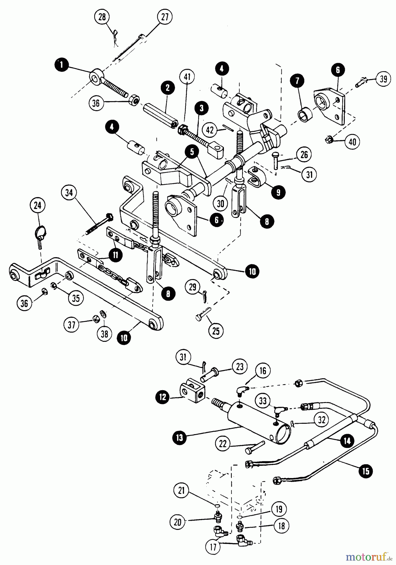 Snapper Rasen- und Gartentraktoren 1650 (80424) - Snapper 16 HP Garden Tractor, Hydro Drive, MF Series 3-Point Hitch