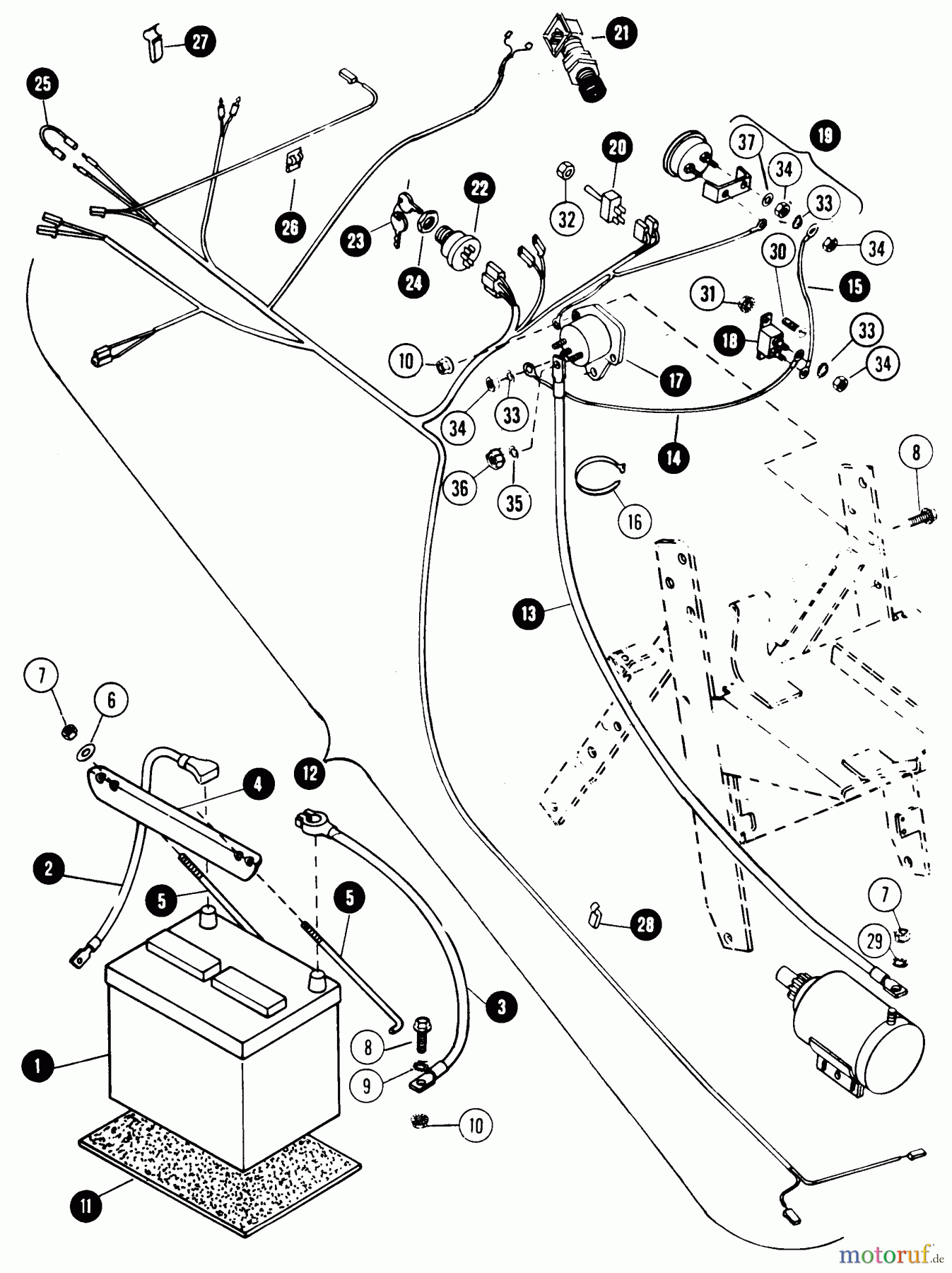 Snapper Rasen- und Gartentraktoren 1650 (80424) - Snapper 16 HP Garden Tractor, Hydro Drive, MF Series Electrical System