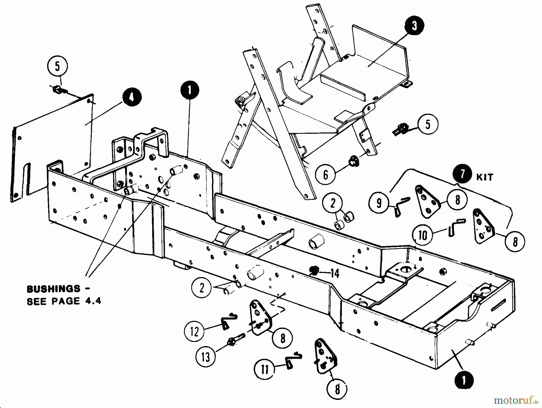 Snapper Rasen- und Gartentraktoren 1650 (80424) - Snapper 16 HP Garden Tractor, Hydro Drive, MF Series Frame