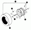 Snapper 1650 (80424) - 16 HP Garden Tractor, Hydro Drive, MF Series Ersatzteile Front Wheels