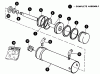 Snapper 1650 (80424) - 16 HP Garden Tractor, Hydro Drive, MF Series Ersatzteile Hydraulic Cylinder - Mid-Mount (Type B - Victor)