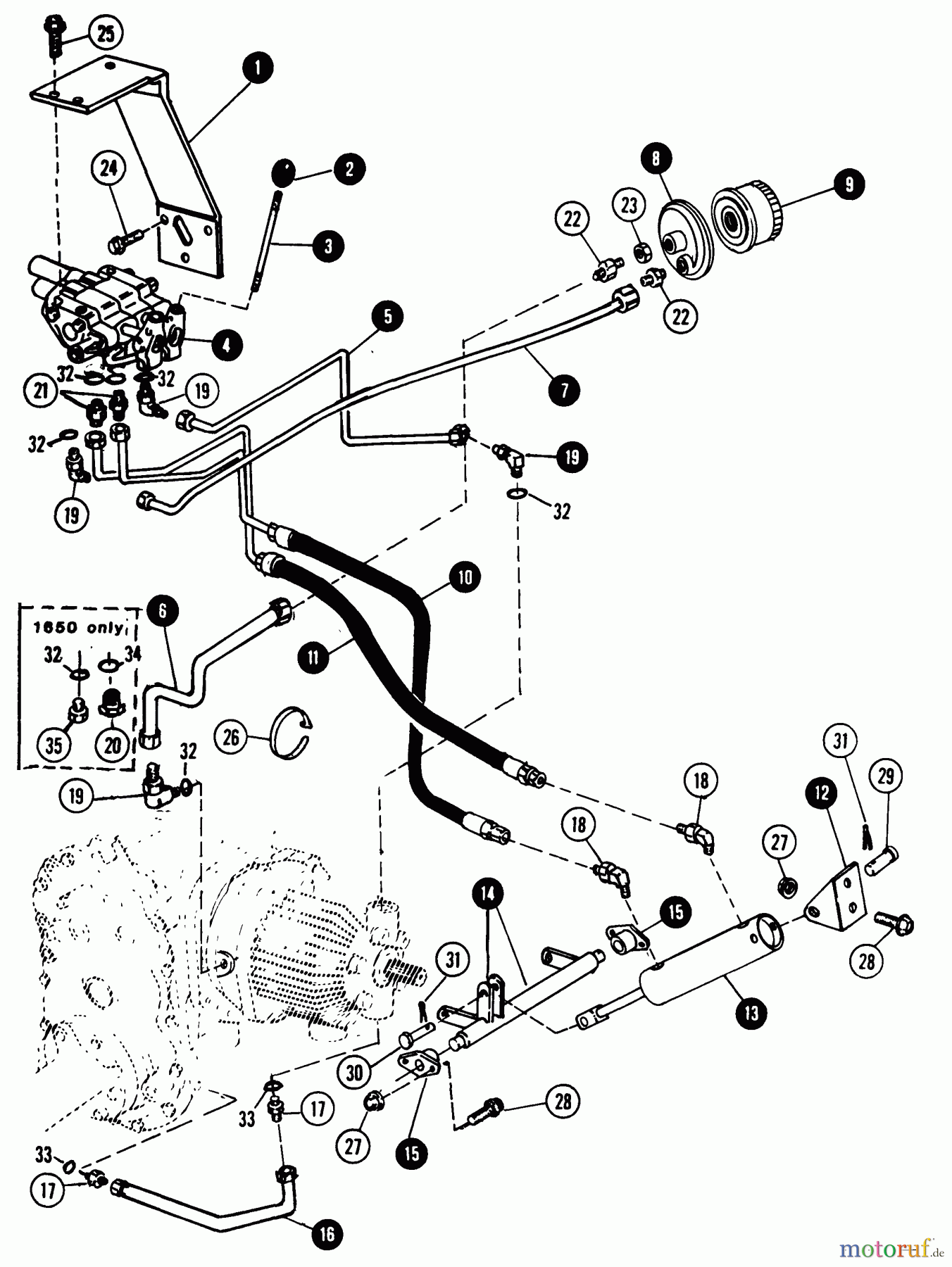 Snapper Rasen- und Gartentraktoren 1650 (80424) - Snapper 16 HP Garden Tractor, Hydro Drive, MF Series Hydraulic Lift System (Mid-Mount)
