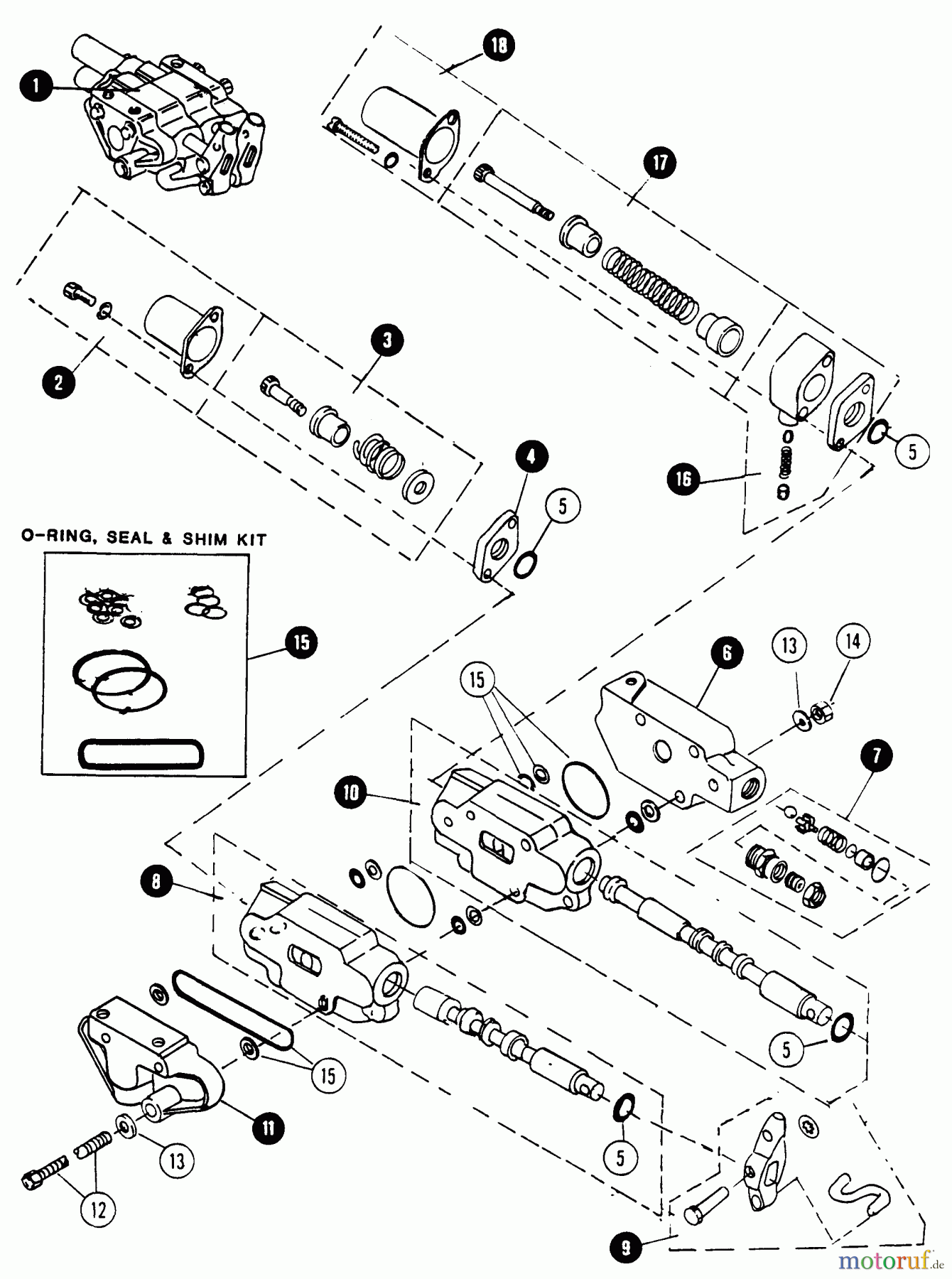 Snapper Rasen- und Gartentraktoren 1650 (80424) - Snapper 16 HP Garden Tractor, Hydro Drive, MF Series Hydraulic Valve - 2 Spool