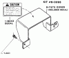 Snapper 1650 (80424) - 16 HP Garden Tractor, Hydro Drive, MF Series Ersatzteile Rear P.T.O. Shield Kit