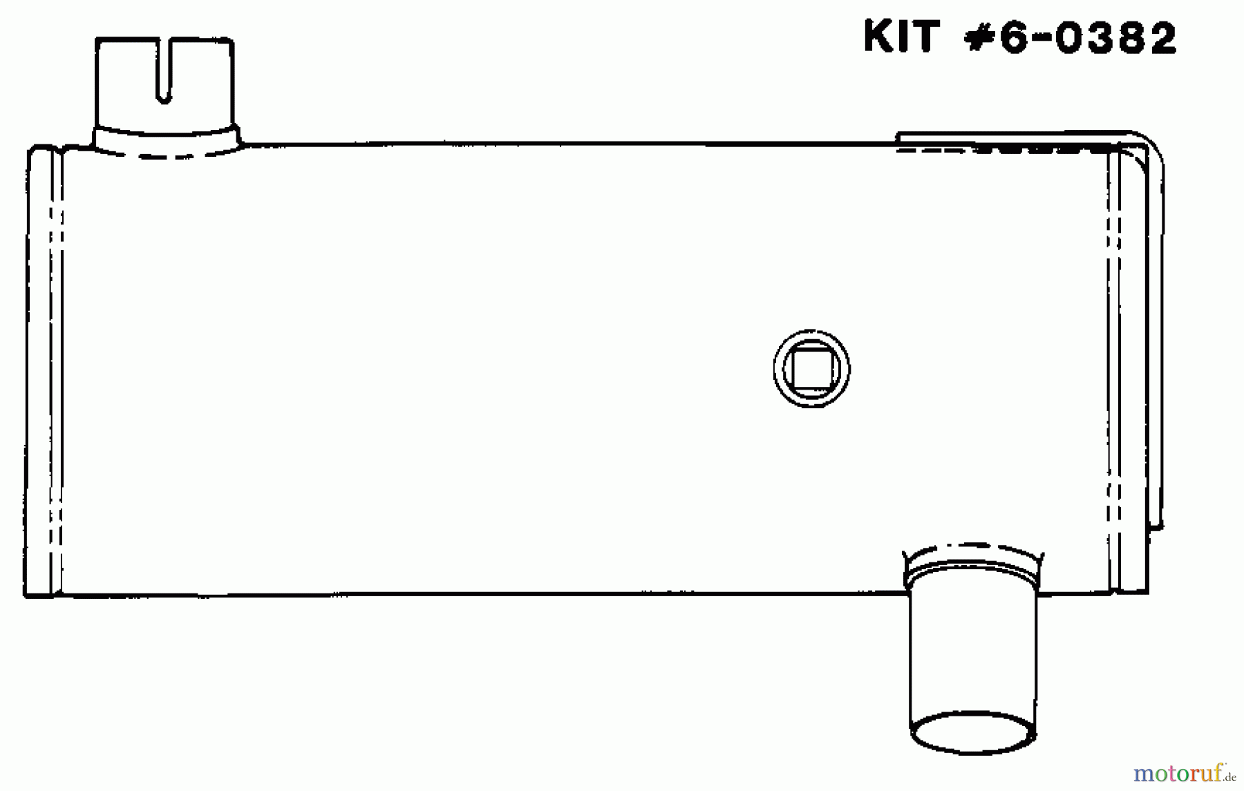 Snapper Rasen- und Gartentraktoren 1650 (80424) - Snapper 16 HP Garden Tractor, Hydro Drive, MF Series Spark Arrestor Muffler Kit