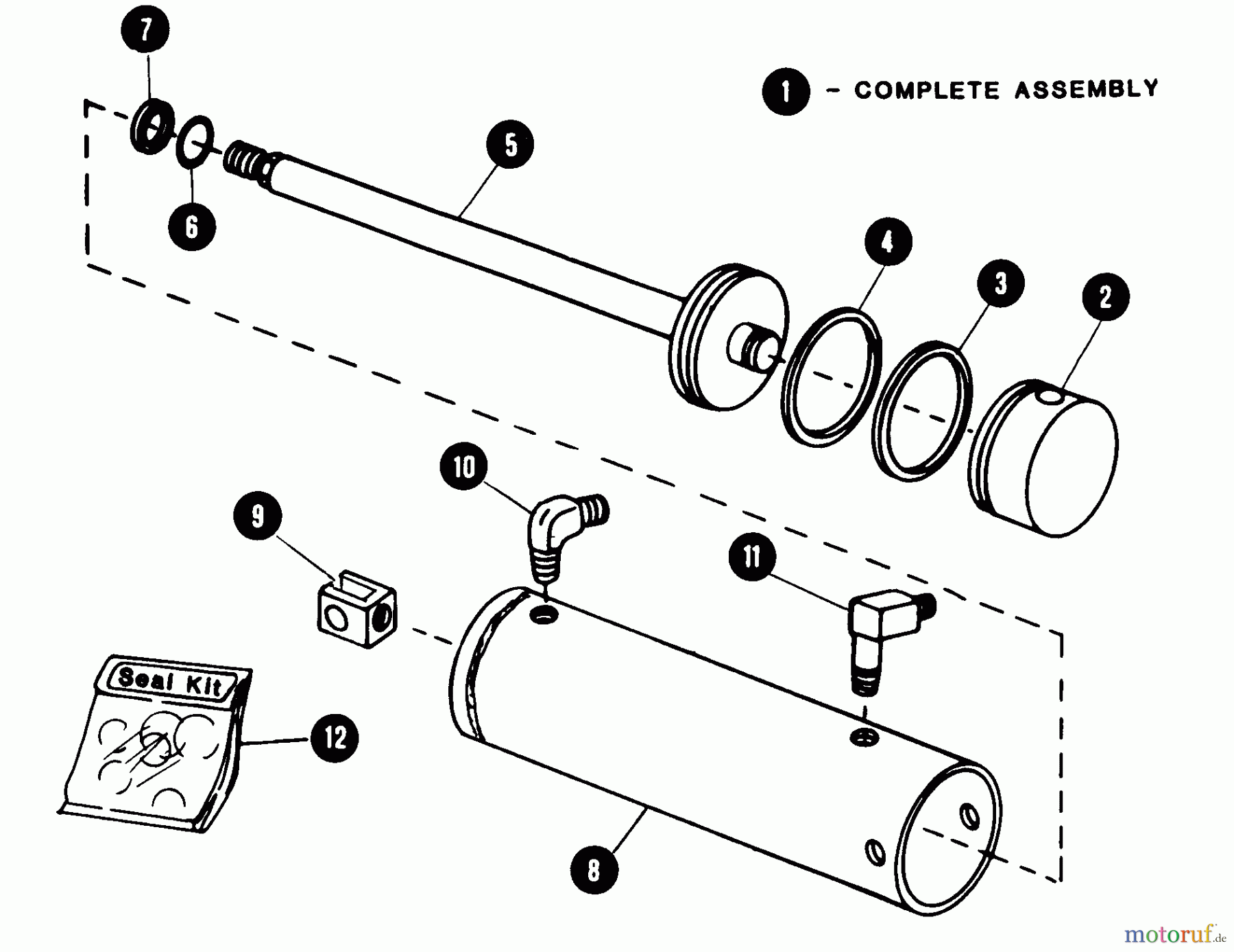  Snapper Rasen- und Gartentraktoren 1855A (80928) - Snapper 18 HP Garden Tractor, Twin Cylinder Hydro Drive, MF Series Hydraulic Cylinder - Rear Lift Type A - Benton