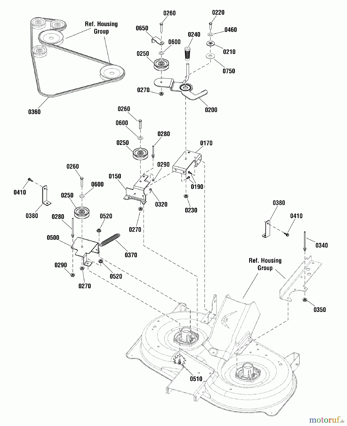 Snapper Rasen- und Gartentraktoren ERPX17538RDF (2691113-00) - Snapper 96cm Lawn Tractor, 17.5 Gross HP Hydro Drive, Rear Discharge (Export) 96cm Mower Deck - Clutch Group