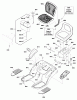 Snapper ERTX2242RDF (2691107-00) - 107cm Lawn Tractor, 22 Gross HP Hydro Drive, Rear Discharge (Export) Ersatzteile Seat Deck & Fuel Tank Group