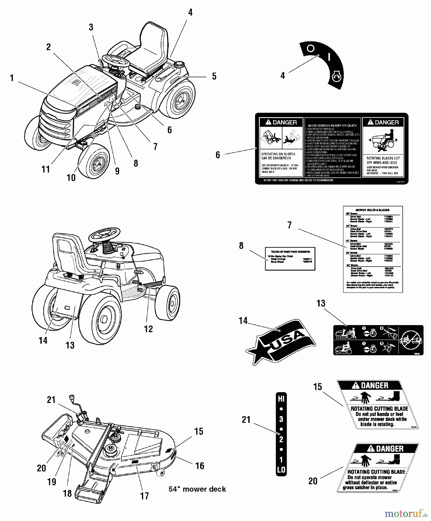 Snapper Rasen- und Gartentraktoren GT2354 (2690118) - Snapper 54