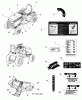 Snapper GT2354 (1694370) - 54" Garden Tractor, 23 HP, Hydro Drive Ersatzteile Decals Group