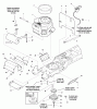 Snapper GT2354 (1694370) - 54" Garden Tractor, 23 HP, Hydro Drive Ersatzteile Engine & Electric Clutch Group - 23HP Kohler