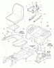 Snapper YT2350 (2690765) - 50" Yard Tractor, 23HP, 4WD Hydro Drive, RMO, YT400 Series Ersatzteile Seat & Seat Deck Group