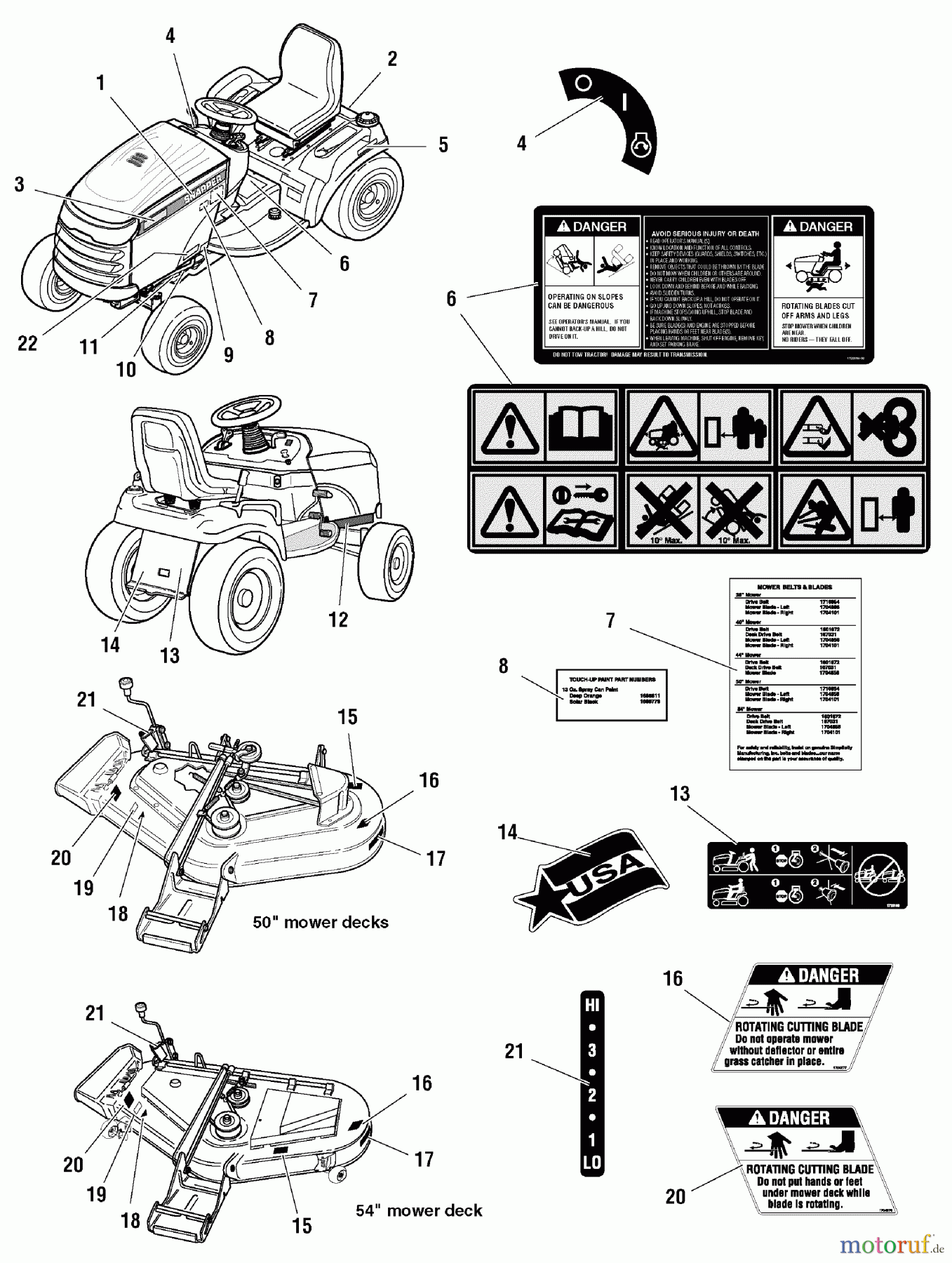  Snapper Rasen- und Gartentraktoren GT2354 (1694621) - Snapper 54