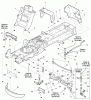Snapper YT2144 (1694907) - 44" Yard Tractor, 21 HP, Hydro Drive, RMO, YT400 Series Ersatzteile Frame Group - Manual Steering