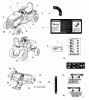 Snapper GT25540 (2690742) - 54" Garden Tractor, 25HP, 2WD, GT500 Series Ersatzteile Decals Group