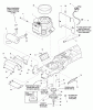 Snapper GT25540 (2690742) - 54" Garden Tractor, 25HP, 2WD, GT500 Series Ersatzteile Engine & Electric Clutch Group - 25HP Kohler