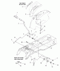 Snapper LT1840 (1694808) - 40" Lawn Tractor, 18 HP, Hydro Drive, RMO, LT300 Series Ersatzteile Lift Group - Manual Lift