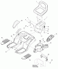 Snapper LT2044 (2690714) - 44" Lawn Tractor, 20 HP, Hydro Drive, RMO, LT200 Series Ersatzteile Seat Deck & Fuel Tank Group