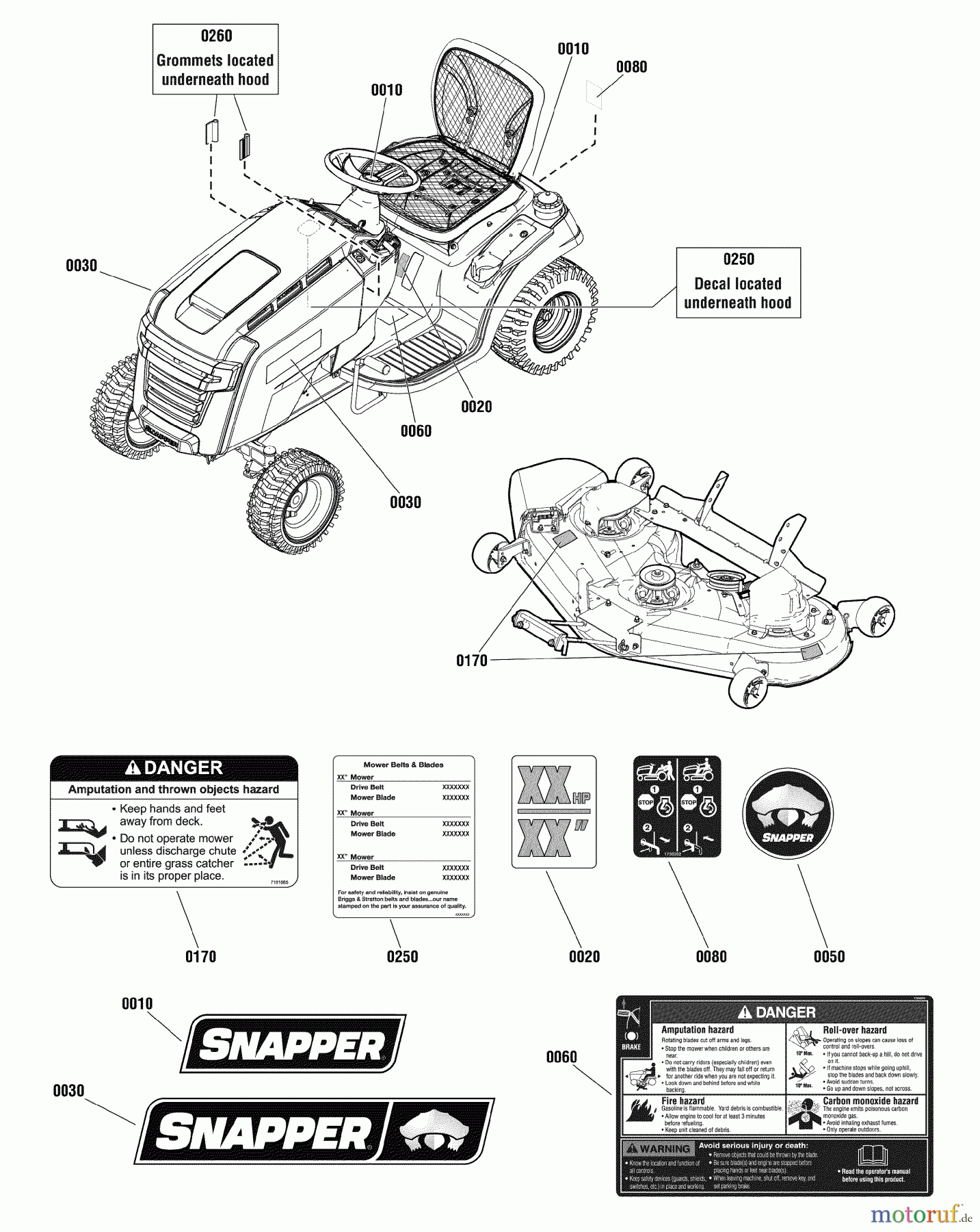 Snapper Rasen- und Gartentraktoren LT2146 (2690978/130.280110) - Snapper 46
