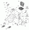 Snapper NXT2752 (2690848) - 52" Lawn Tractor, 27 HP, NXT200, LT125 Series Ersatzteile Seat Deck & Fuel Tank Group
