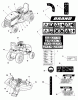 Snapper YT2452 (2691030-00) - 52" Yard Tractor, 24 HP, Hydro Drive, RMO,YT400 Series Ersatzteile Decals Group (D2990252)