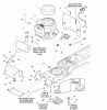Snapper YT1740 (2690155) - 40" Yard Tractor, 17 HP, Hydro Drive, Rear Discharge Ersatzteile Engine Group - 17HP B&S Intek