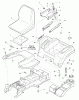 Snapper YT2040 (2690114) - 40" Yard Tractor, 20 HP, Hydro Drive, Rear Discharge Ersatzteile Seat Deck & Fuel Tank Group