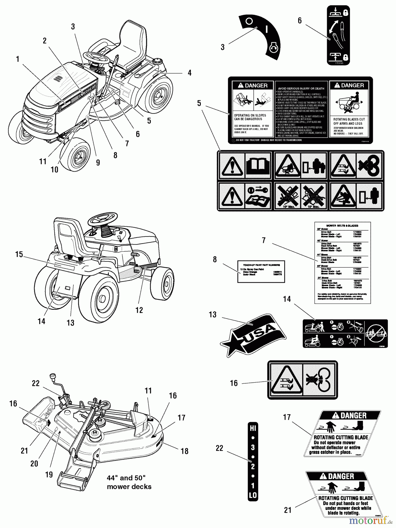 Snapper Rasen- und Gartentraktoren YT2050 (2690109) - Snapper 50