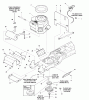 Snapper YT2050 (2690109) - 50" Yard Tractor, 20 HP, Hydro Drive Ersatzteile ENGINE GROUP-20HP B&S VANG