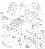 Snapper YT2652 (2691147-00) - 52" Yard Tractor, 26 HP, Hydro Drive, RMO, LT9500 Series Ersatzteile Frame & Front Axle Group