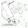 Snapper 19301D-2 - 19" Walk-Behind Mower, 3 HP, 2 Cycle, Steel Deck, Series 1 Ersatzteile Accessory - Side Chute, Adapter, Grass Catcher - Series 0 & 1