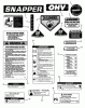 Snapper 2812523BVE (7800104) - 28" Rear-Engine Rider, 12.5 HP, Series 23 Ersatzteile DECALS