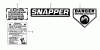 Snapper LW307T-2 - 19" Walk-Behind Mower, 3 HP, 2 Cycle, Steel Deck, Series 7 Ersatzteile Decals (Part 1)