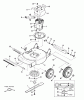 Snapper LWE07B - 19" Walk-Behind Mower, Steel Deck, Series 7 Ersatzteile Deck, Wheels, & Motor