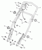 Snapper LWE07B - 19" Walk-Behind Mower, Steel Deck, Series 7 Ersatzteile Upper, Middle & Lower Handles
