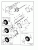 Snapper 21350P - 21" Walk-Behind Mower, 3.5 HP, Steel Deck, Series 0 Ersatzteile Rear Wheels, Brackets, Latches, Guard