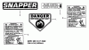 Snapper PD21357B - 21" Walk-Behind Mower, 3.5 HP, Steel Deck, Series 7 Ersatzteile Decals (Part 1)