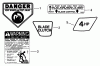 Snapper 214Y1PT - 21" Walk-Behind Mower, 4 HP, Steel Deck, BBC, Series Y Ersatzteile Decals