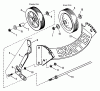 Snapper 214Y1PT - 21" Walk-Behind Mower, 4 HP, Steel Deck, BBC, Series Y Ersatzteile Front Wheels, Bracket, Latches